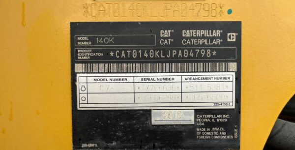 Caterpillar 140K  2018 - Image 18